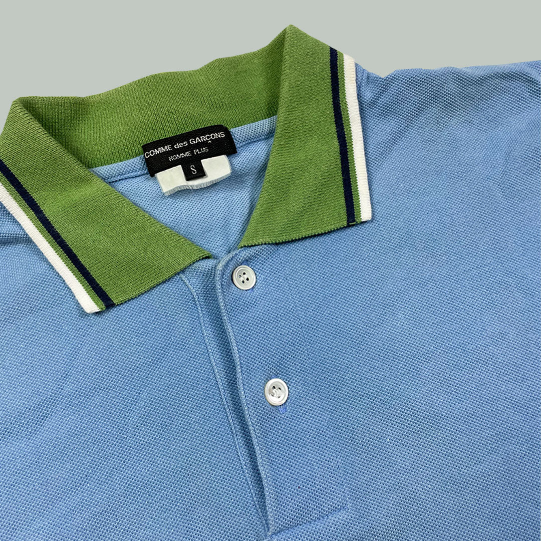 Comme Des Garcon Blue Polo