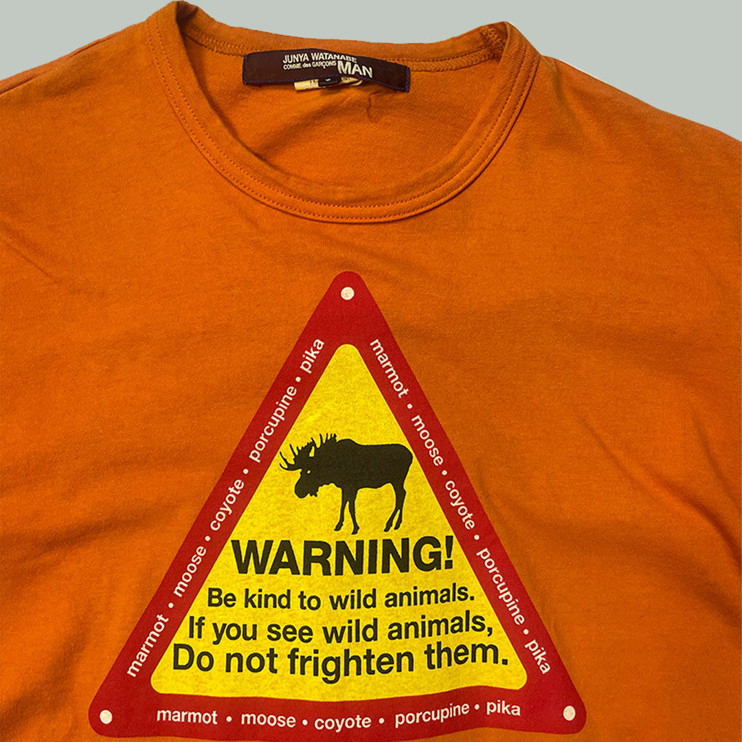 Junya Watanabe "Be kind to wild animals" T - Shirt