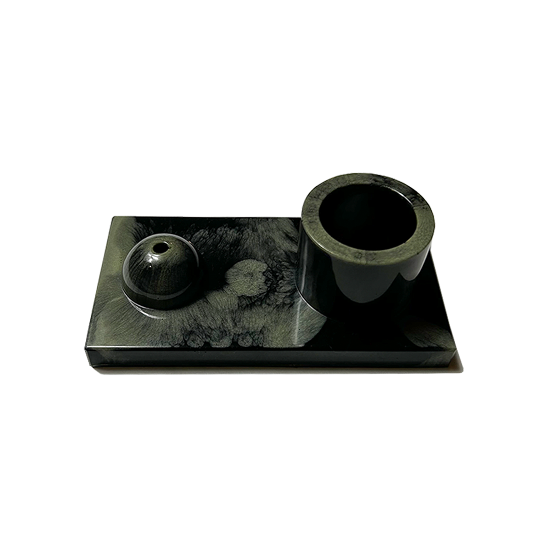 Socialite x 4FOUR Incense Holder - Evergreen Marble