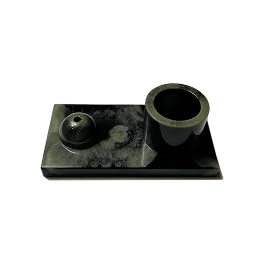 Socialite x 4FOUR Incense Holder - Evergreen Marble